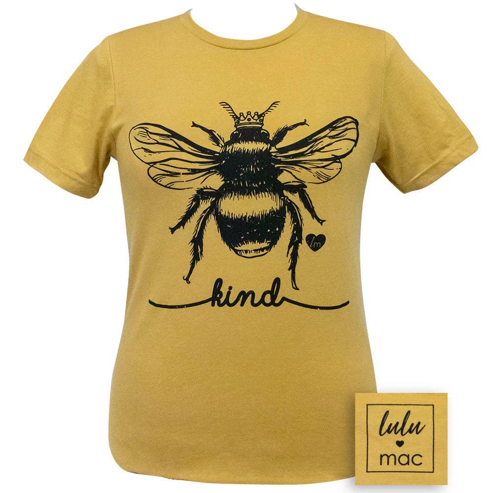 Lulu Mac-Bee Kind-Heather Mustard SS-LM44 Unisex T-shirt, Sweatshirt, Hoodie, Long Sleeve Tee - T-Shirt, Sweatshirt, Hoodie