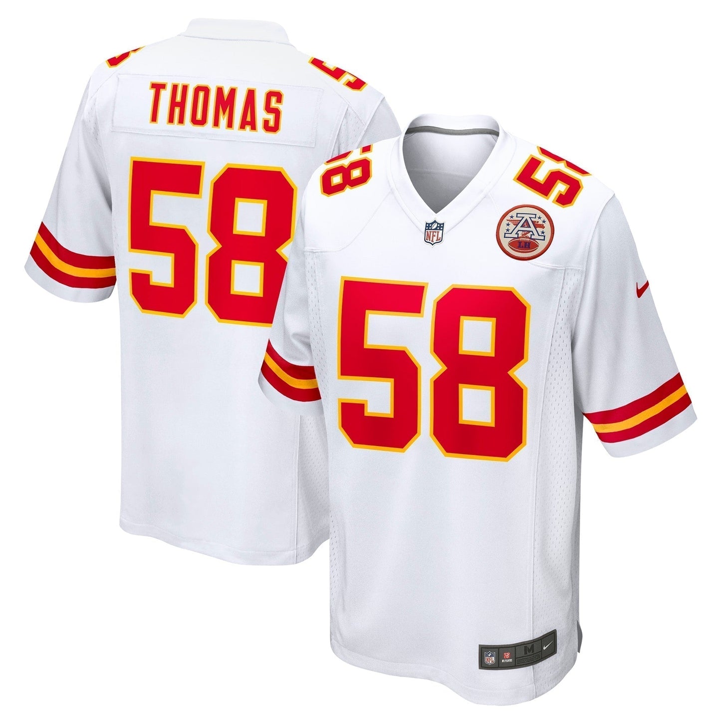 Derrick Thomas Kansas City Chiefs Retired Game Jersey - White football jersey product view 1