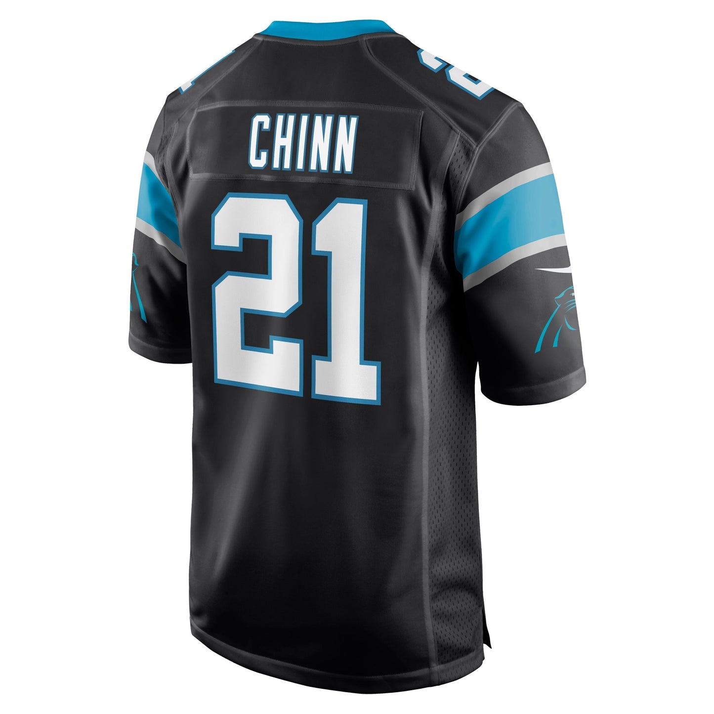 Jeremy Chinn Carolina Panthers Game Jersey - Black football jersey product view 3