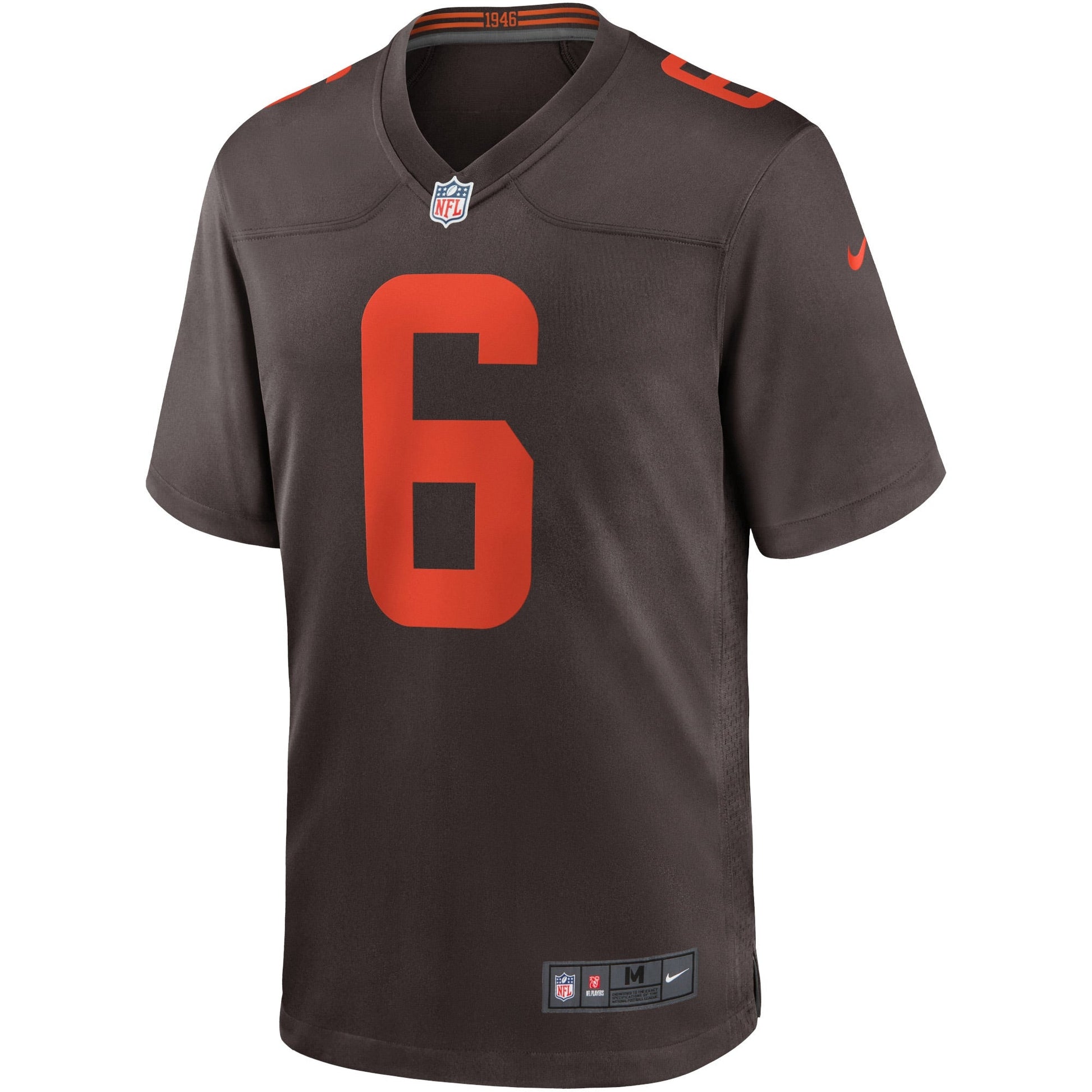 Baker Mayfield Cleveland Browns Alternate Game Jersey - Brown football jersey product view 2
