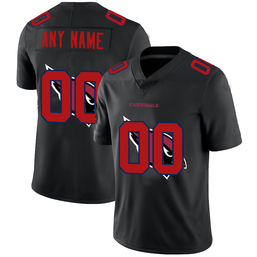 Custom1 Arizona Cardinals Jersey1 Limited Black Vapor Untouchable Team Big Logo football jersey product view 1