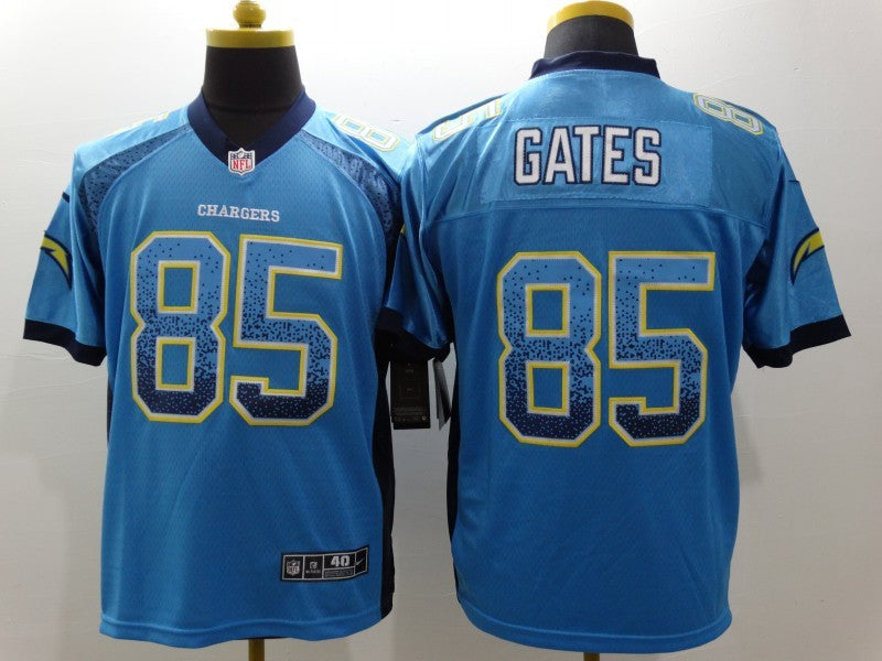 Men's Los Angeles Chargers Antonio Gates #85 Blue Game Jersey1 football jersey product view 1