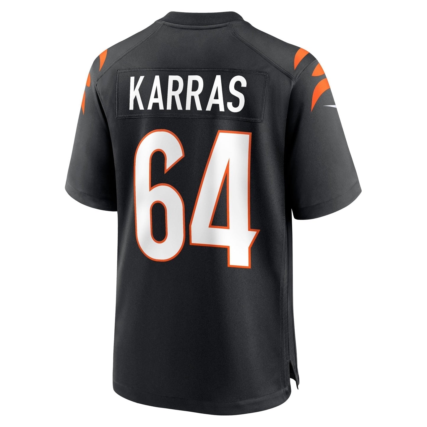 Ted Karras Cincinnati Bengals Game Jersey - Black football jersey product view 3