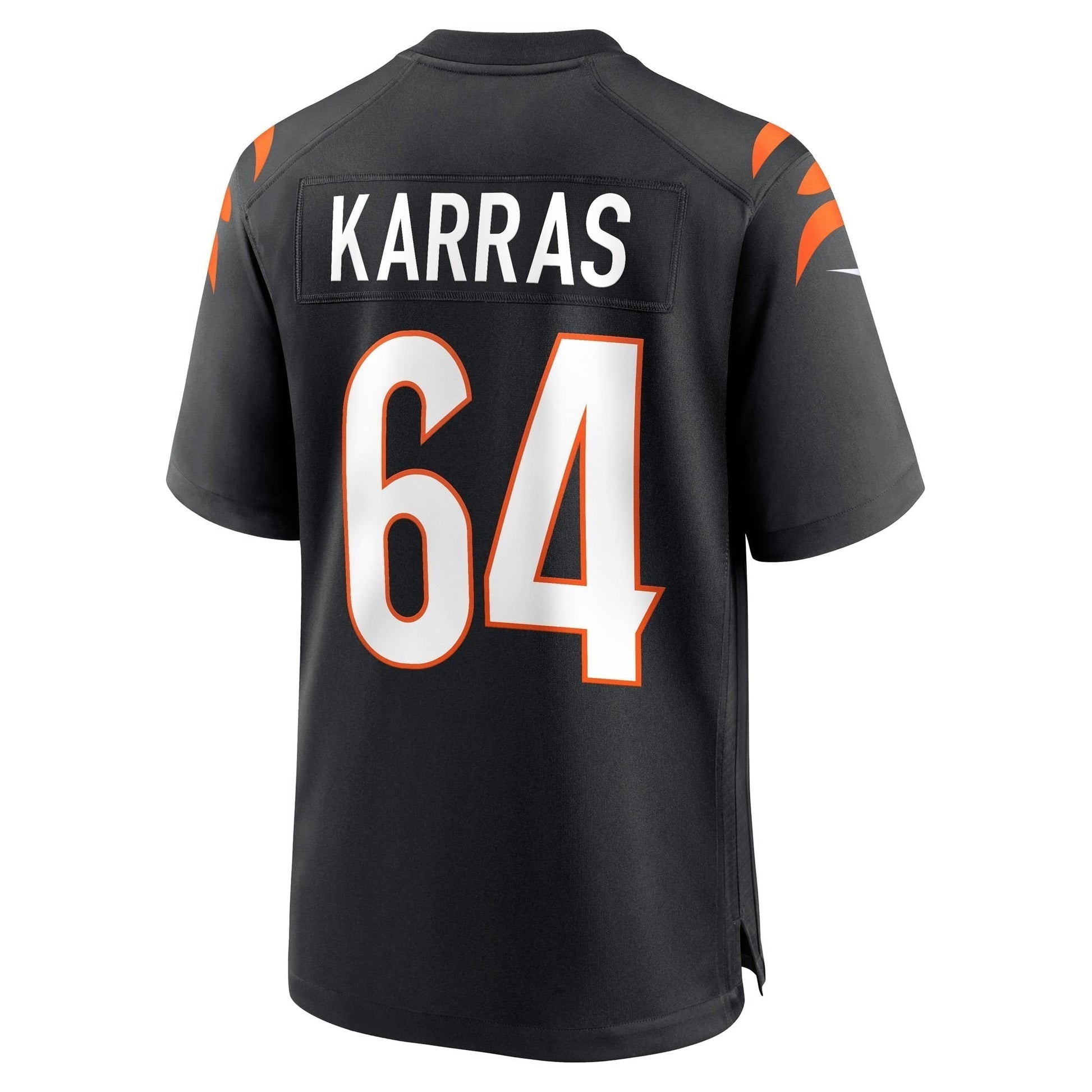 Ted Karras Cincinnati Bengals Game Jersey - Black football jersey product view 3