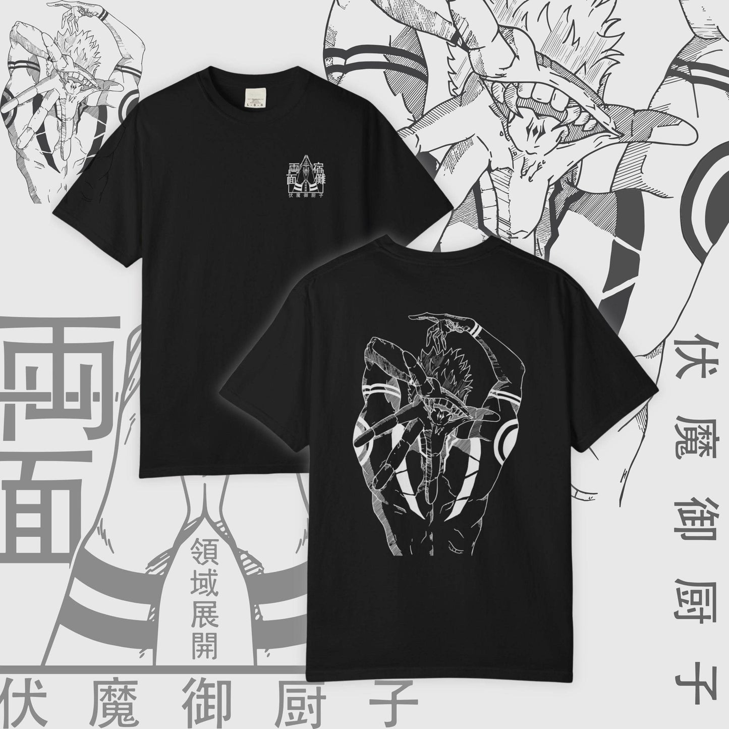 Sukuna Unisex Anime Tshirt Jujutsu Kaisen Gift Unisex T-shirt, Sweatshirt, Hoodie, Long Sleeve Tee - T-Shirt, Sweatshirt, Hoodie