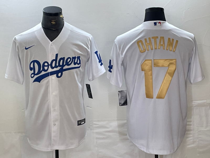 Men's Los Angeles Dodgers Shohei Ohtani White Player Game Jersey baseball jersey product view 1