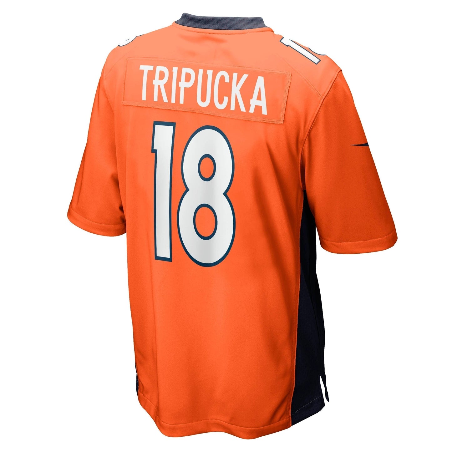 Frank Tripucka Denver Broncos Retired Jersey - Orange football jersey product view 3