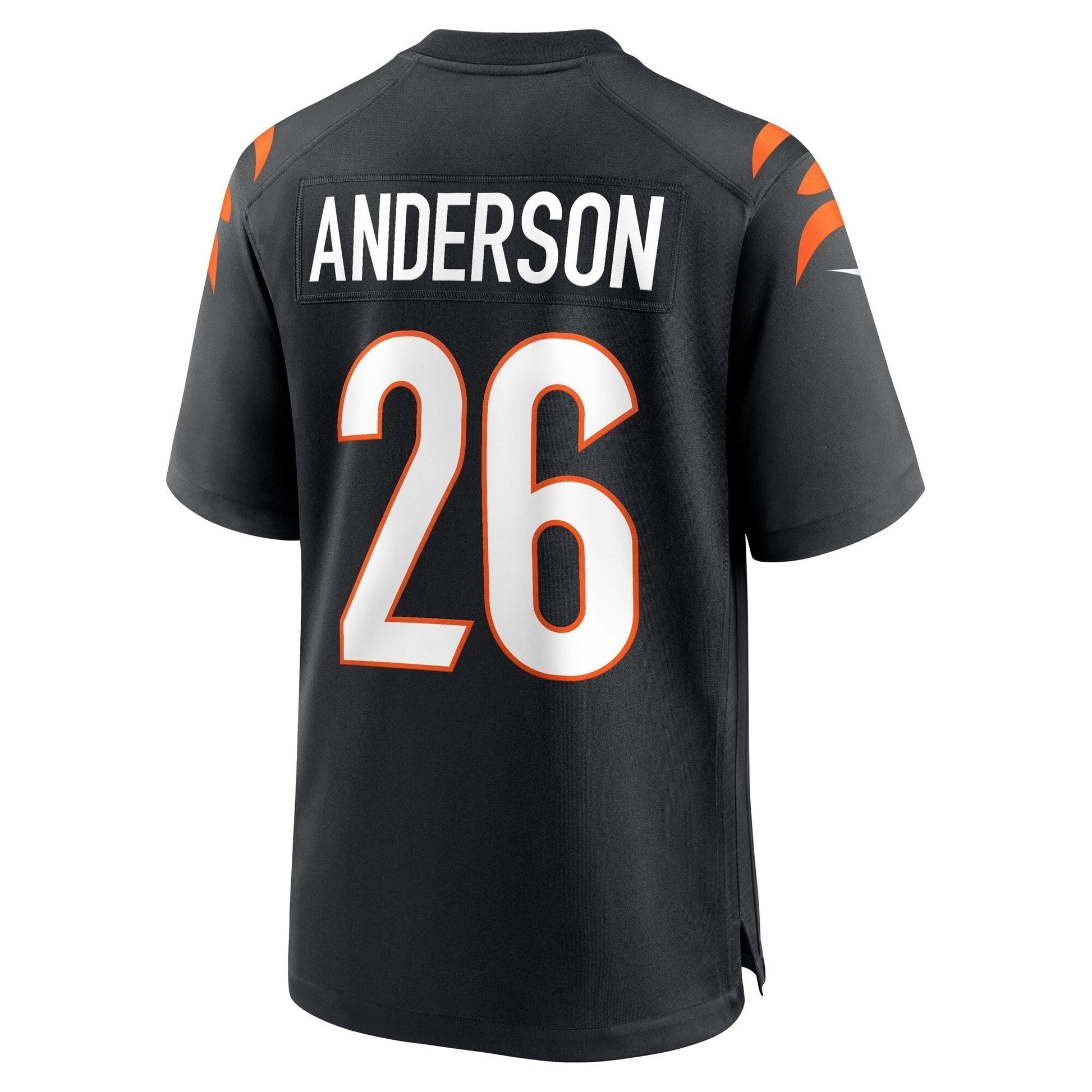 Tycen Anderson Cincinnati Bengals Game Jersey - Black football jersey product view 3