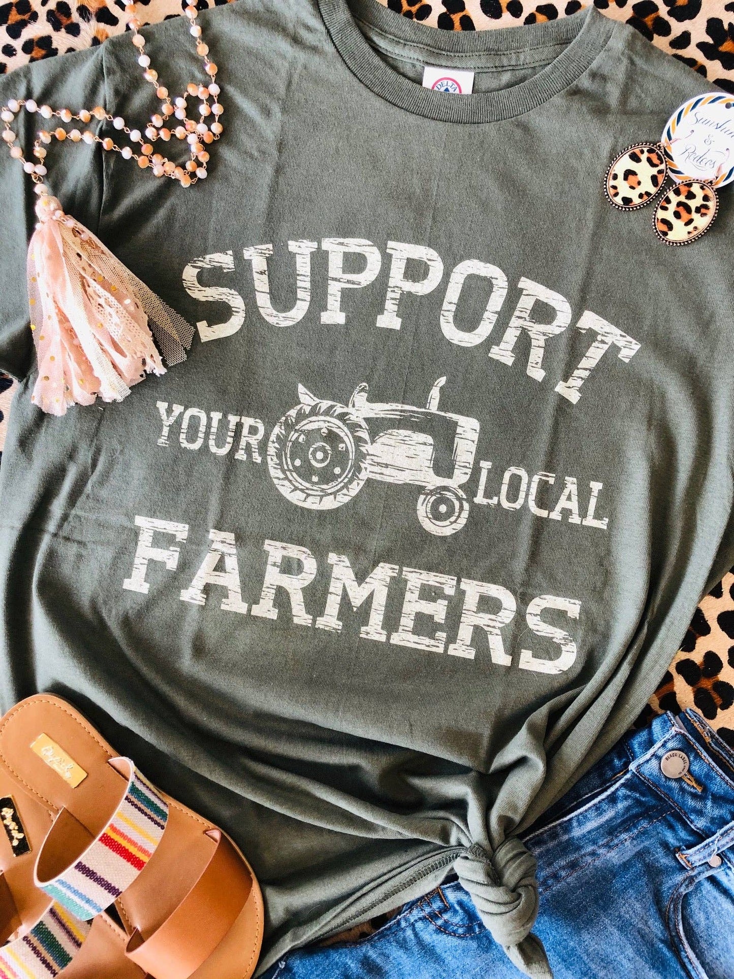 Support Local Farmers Tee Unisex T-shirt, Sweatshirt, Hoodie, Long Sleeve Tee - T-Shirt, Sweatshirt, Hoodie