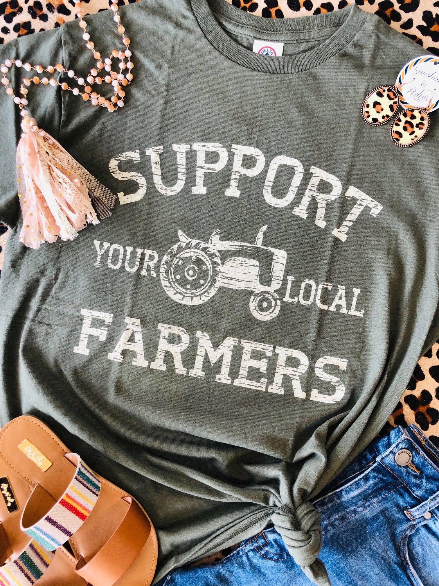 Support Local Farmers Tee Unisex T-shirt, Sweatshirt, Hoodie, Long Sleeve Tee - T-Shirt, Sweatshirt, Hoodie