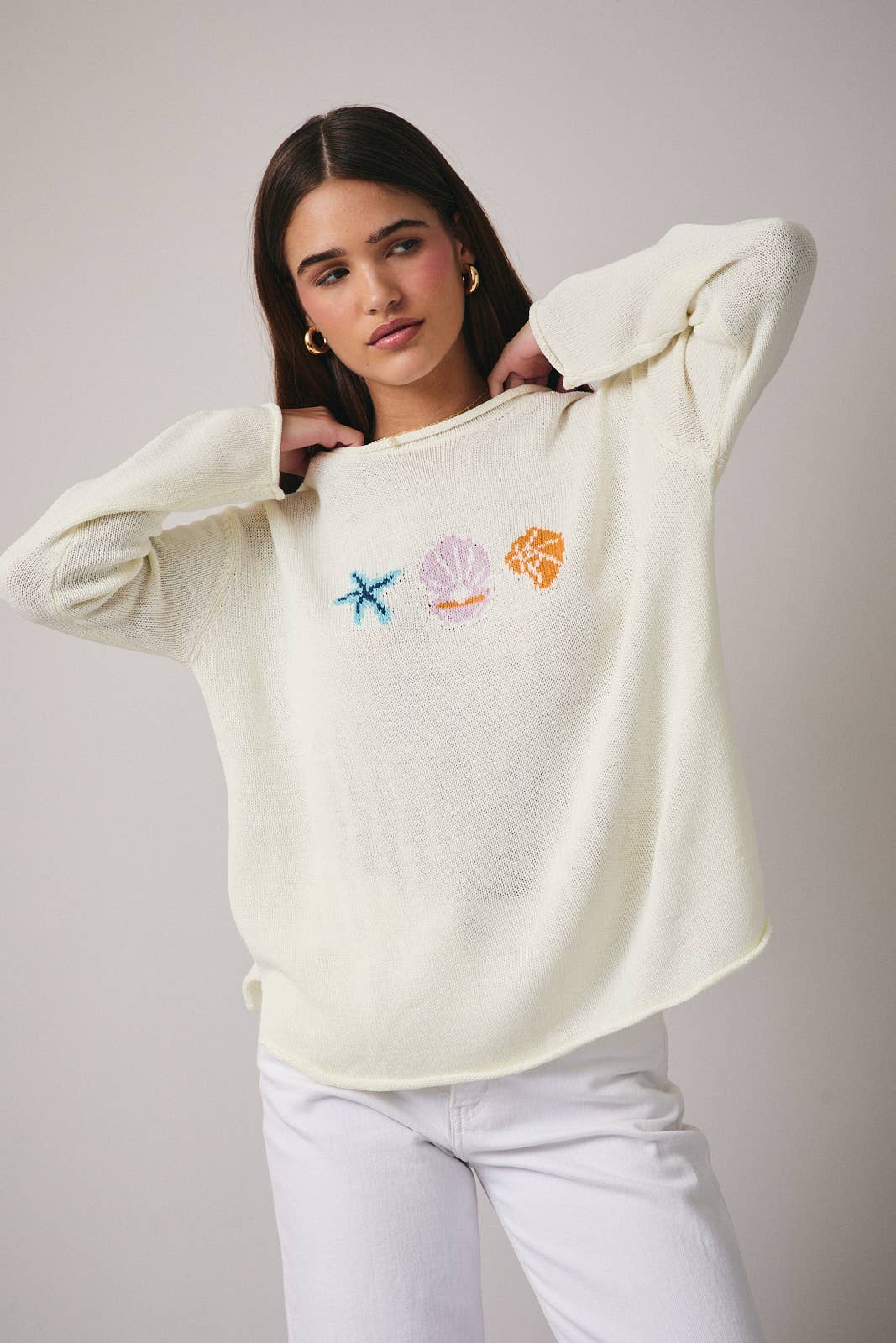 Round Neck Long Sleeve 'sea' Graphic Sweater Unisex T-shirt, Sweatshirt, Hoodie, Long Sleeve Tee - T-Shirt, Sweatshirt, Hoodie