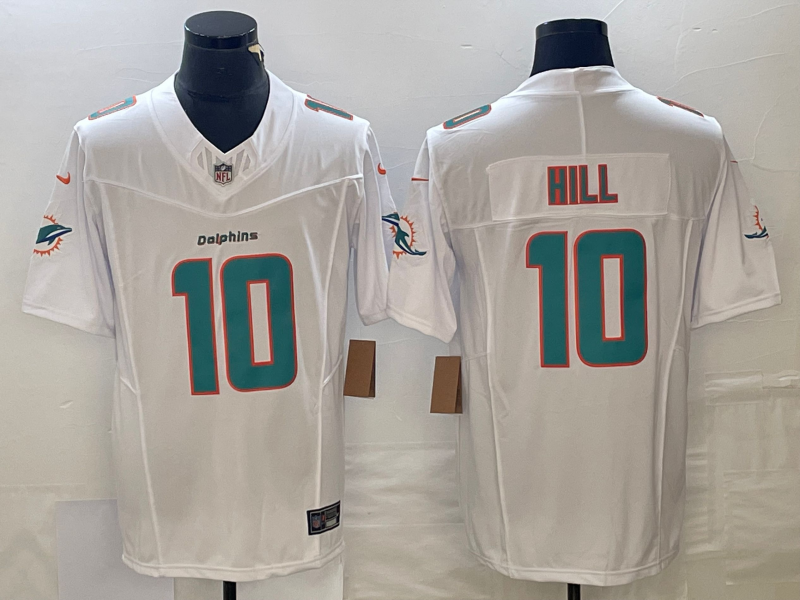 Men's Miami Dolphins Tyreek Hill White Game Jersey football jersey product view 1