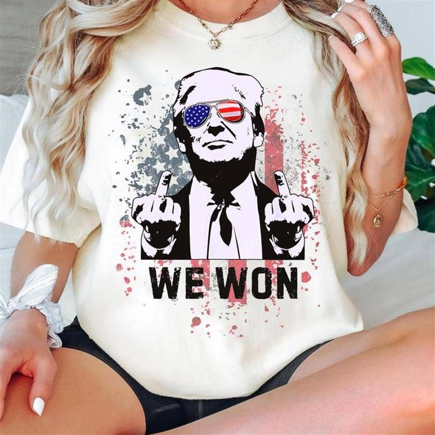 Trump I Win Twice T-Shirt Election 2024 Maga Casual Tee Unisex T-shirt, Sweatshirt, Hoodie, Long Sleeve Tee - T-Shirt, Sweatshirt, Hoodie