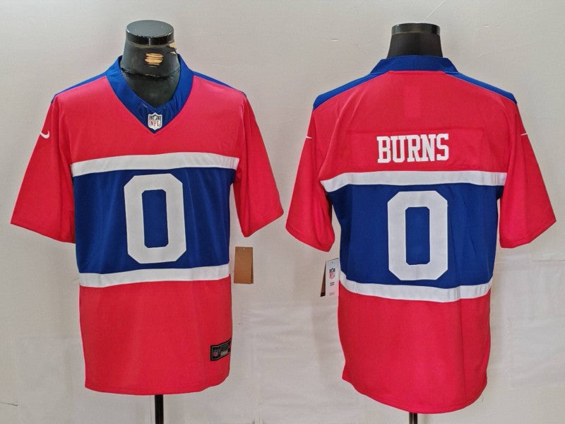 Men's New York Giants Brian Burns Century Red Alternate Player Game Jersey football jersey product view 1