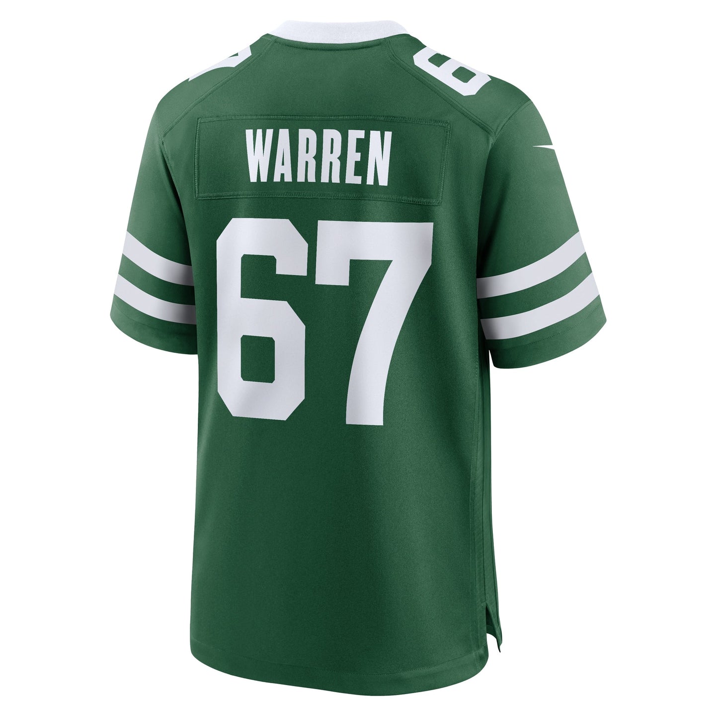 Carter Warren New York Jets Team Game Jersey - Legacy Green football jersey product view 3
