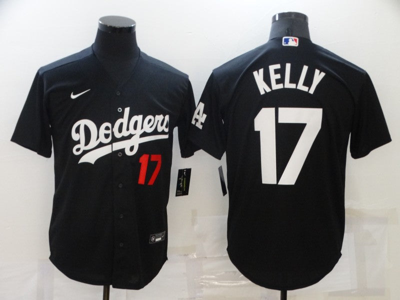 Men's Los Angeles Dodgers Joe Kelly Black Stitched Jersey baseball jersey product view 1