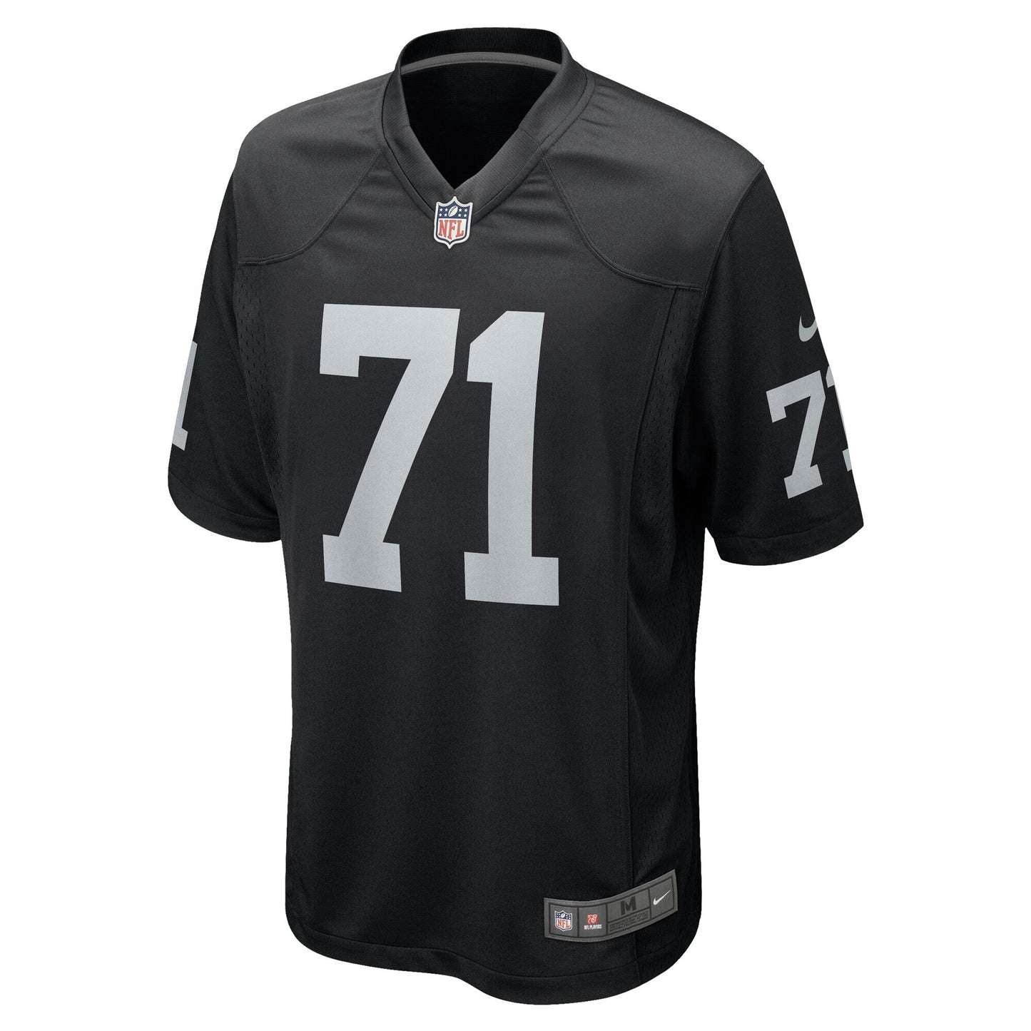 Justin Herron Las Vegas Raiders Team Game Jersey - Black football jersey product view 2