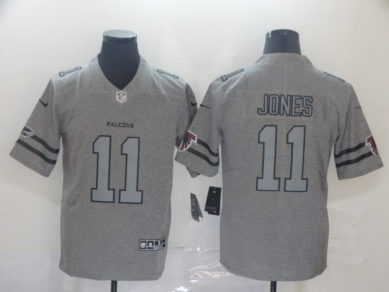 Men's Atlanta Falcons Julio Jones #11 Gray Game Jersey1 football jersey product view 1