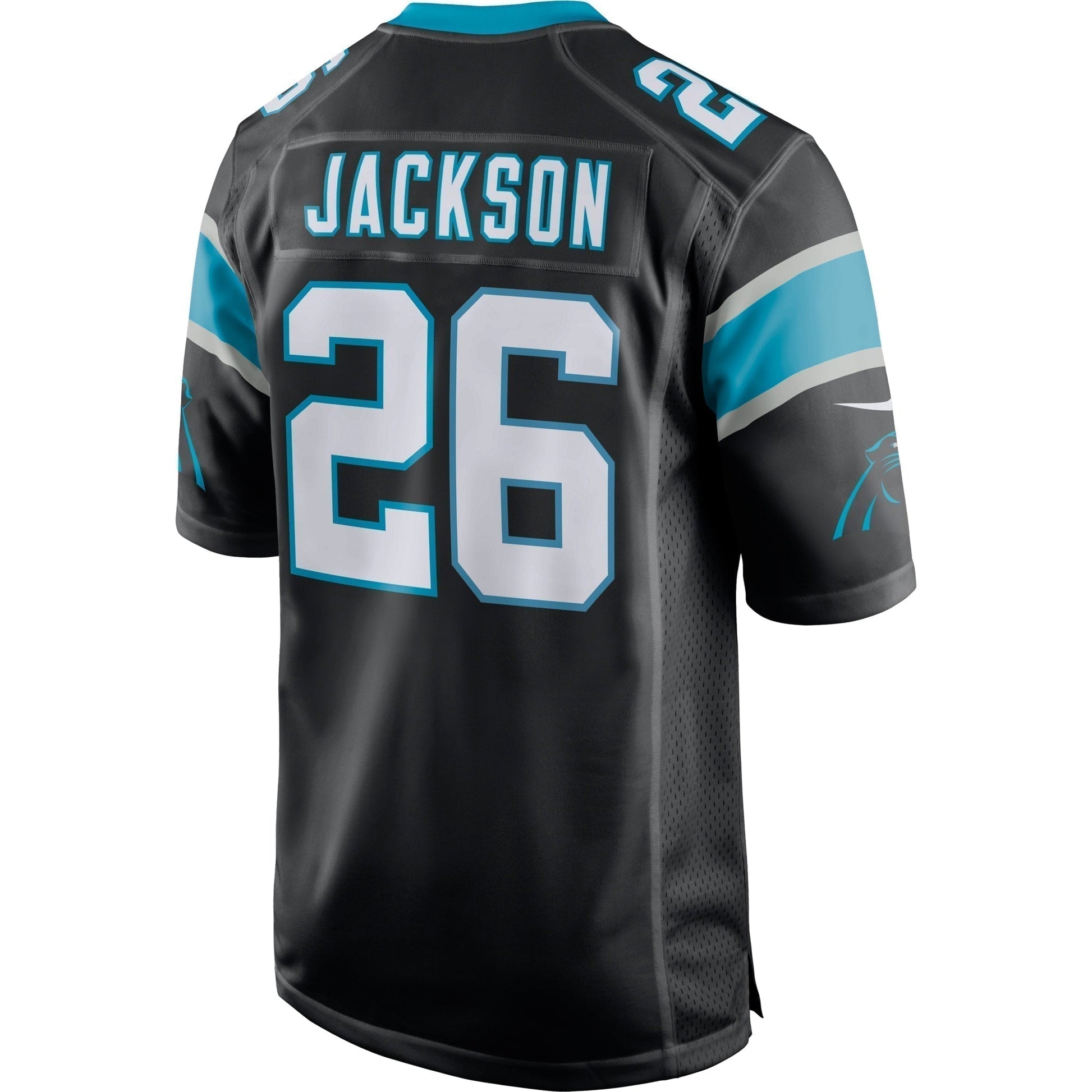 Donte Jackson Carolina Panthers Game Jersey - Black football jersey product view 3