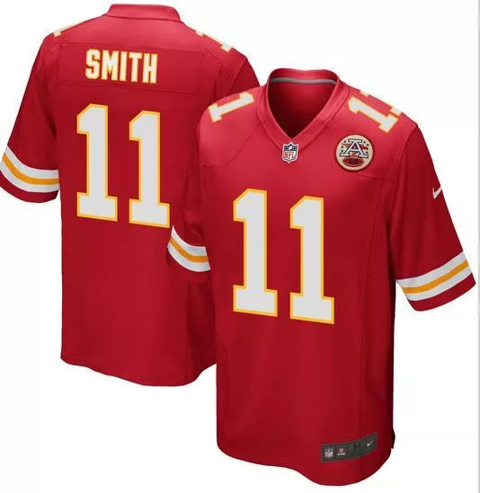 Alex Smith Kansas City Chiefs Red #11 Jersey football jersey product view 1