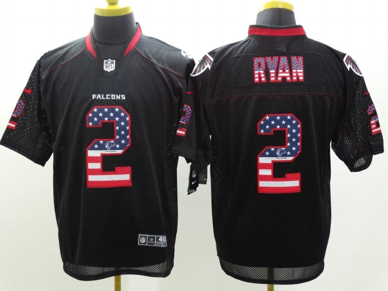 Men's Atlanta Falcons Matt Ryan #2 Black Player Game Jersey1 football jersey product view 1
