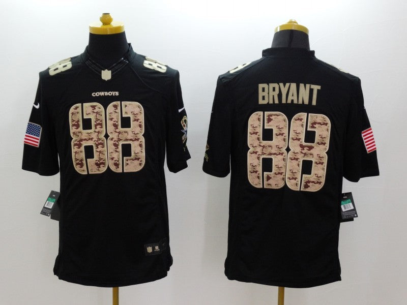 Men's Dallas Cowboys Dez Bryant #88 Black Player Game Jersey1 basketball jersey product view 1