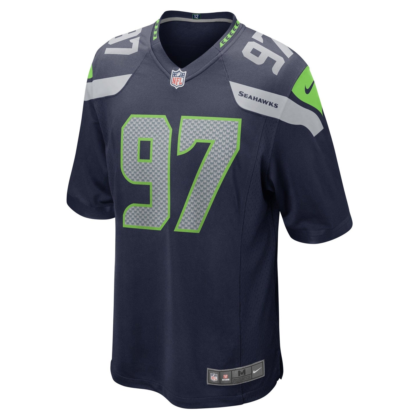 Mario Edwards Jr. Seattle Seahawks Game Jersey - College Navy football jersey product view 2