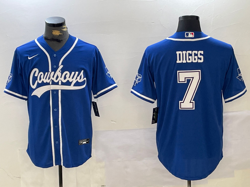 Men's Dallas Cowboys Trevon Diggs Royal Game Jersey football jersey product view 1