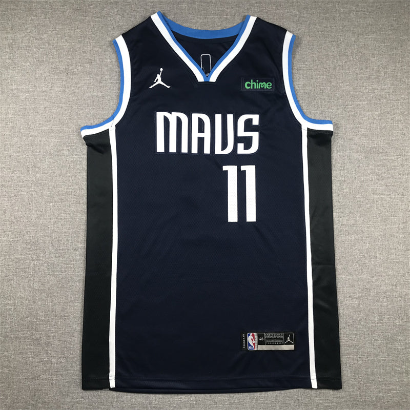 Mavericks #11 Dark Blue Announcement Edition Jersey basketball jersey product view 1