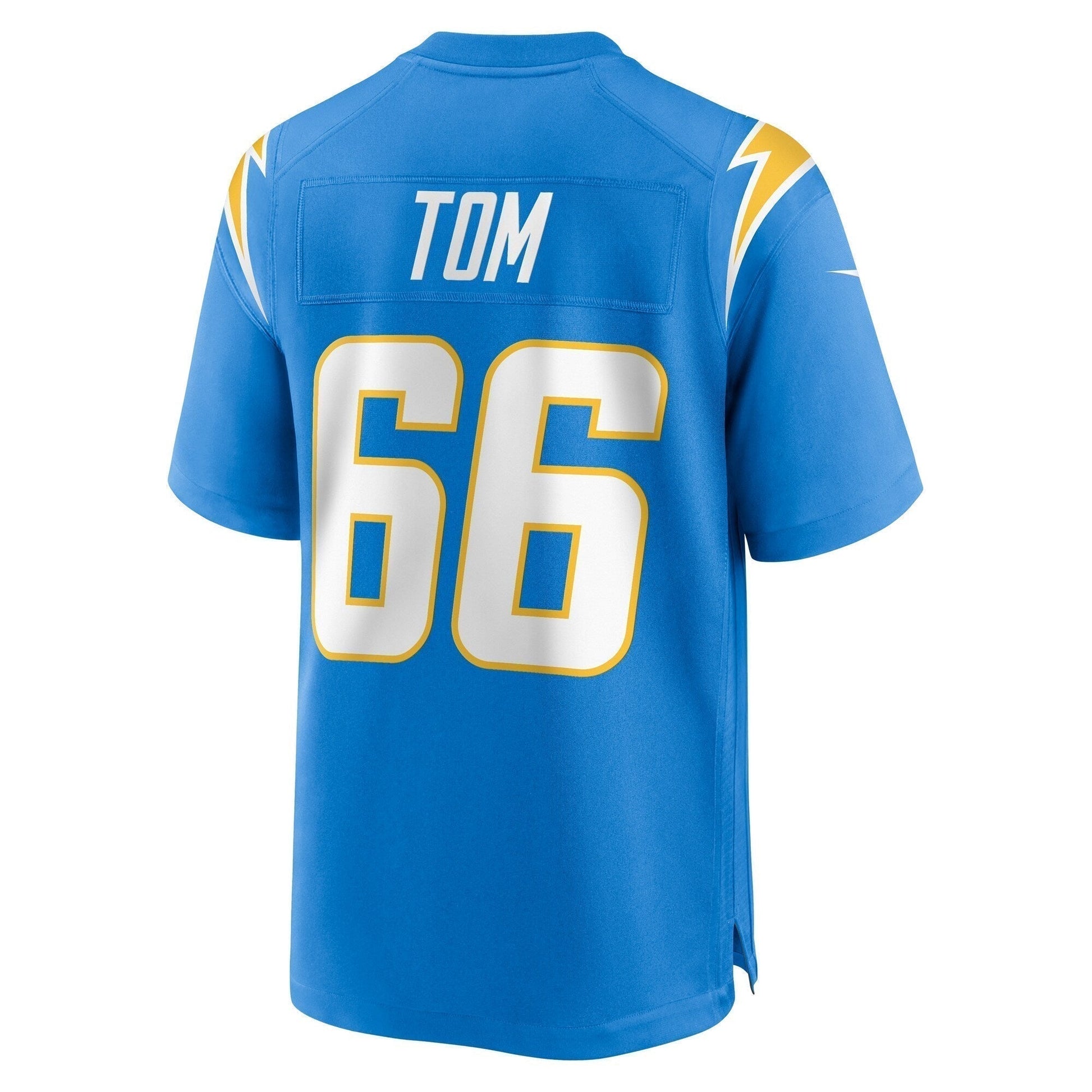 Cameron Tom Los Angeles Chargers Game Jersey - Powder Blue football jersey product view 3