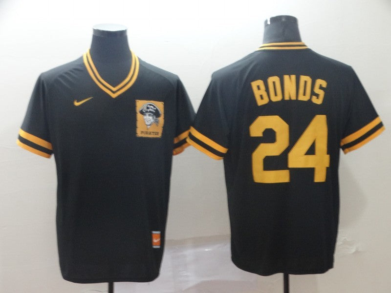 Men's Pittsburgh Pirates Barry Bonds Black Stitched Jersey baseball jersey product view 1