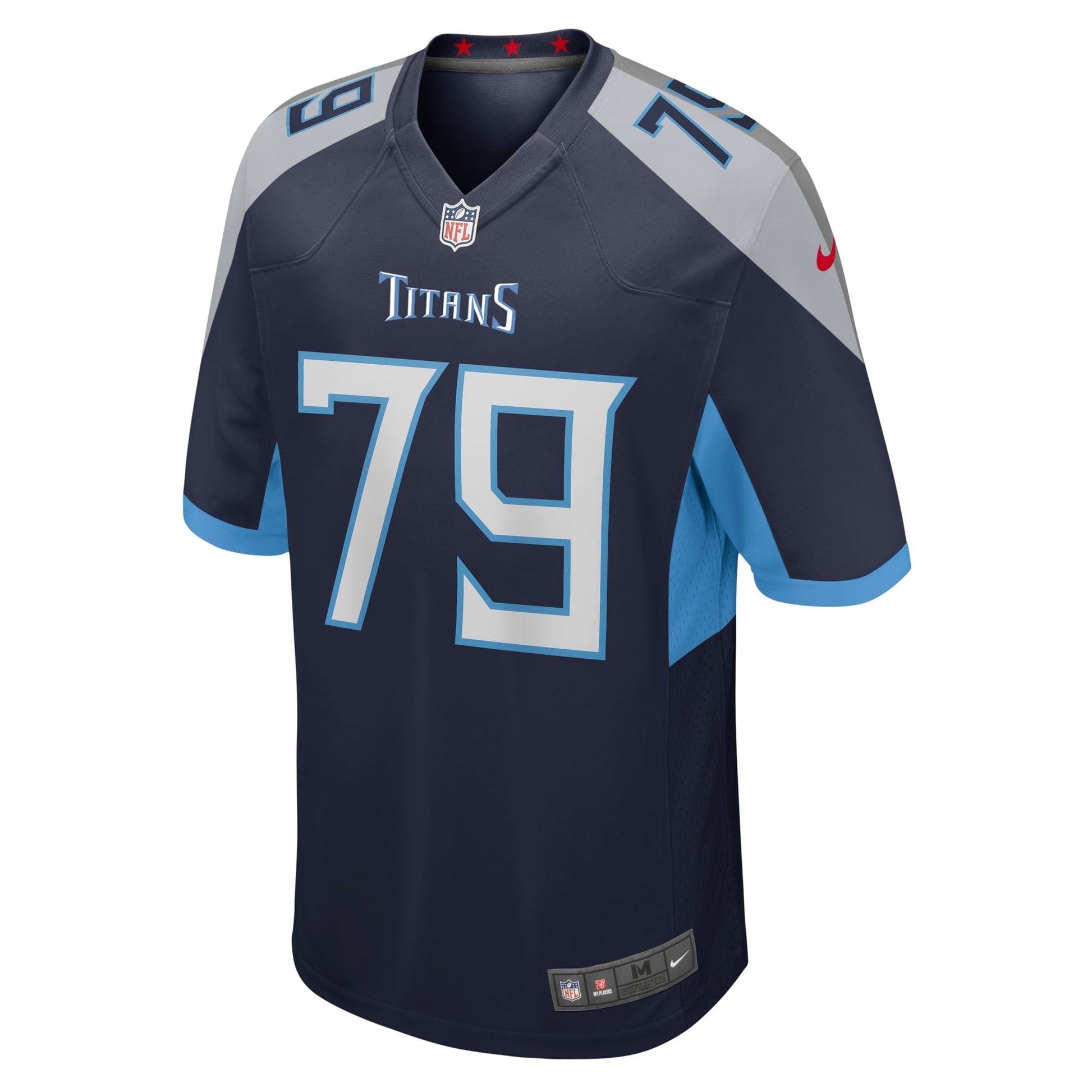 Jaelyn Duncan Tennessee Titans Team Game Jersey - Navy football jersey product view 2