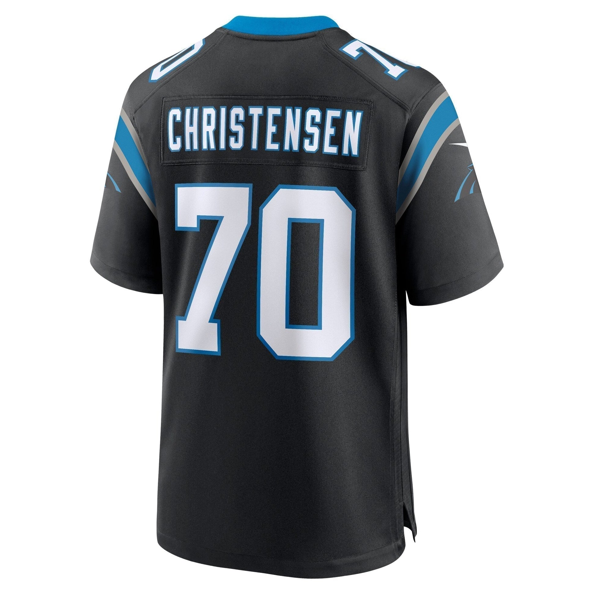 Brady Christensen Carolina Panthers Team Game Jersey - Black football jersey product view 3