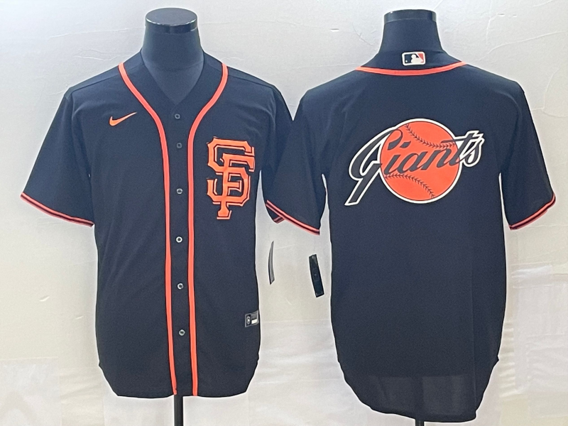 Men's San Francisco Giants Black Alternate Replica Team Jersey1 baseball jersey product view 1