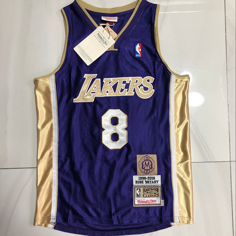 Kobe Bryant 2020 Hall of Fame Purple Fully Embroidered 8# Jersey basketball jersey product view 1