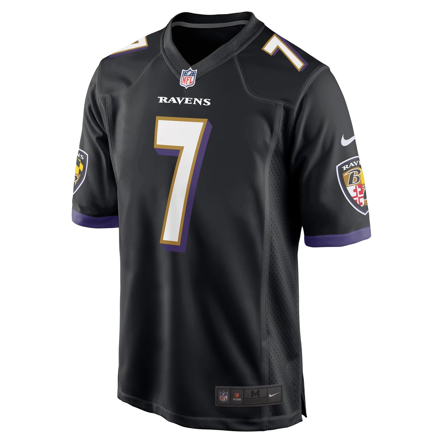 Baltimore Ravens Rashod Bateman Black Game Player Jersey football jersey product view 2