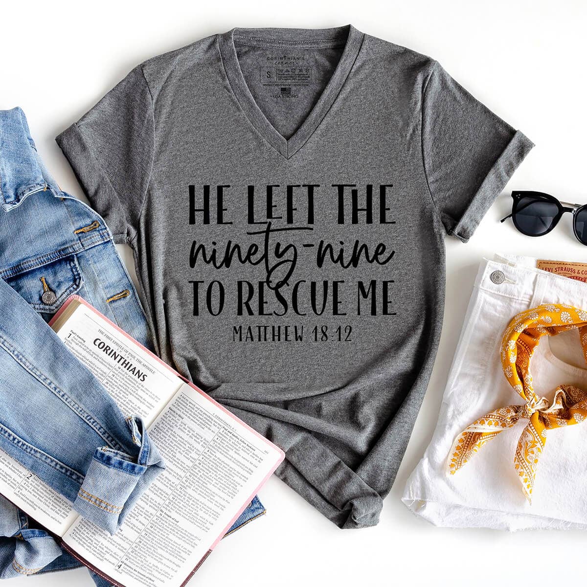 He Left the 99 V-Neck Unisex T-shirt, Sweatshirt, Hoodie, Long Sleeve Tee - T-Shirt, Sweatshirt, Hoodie