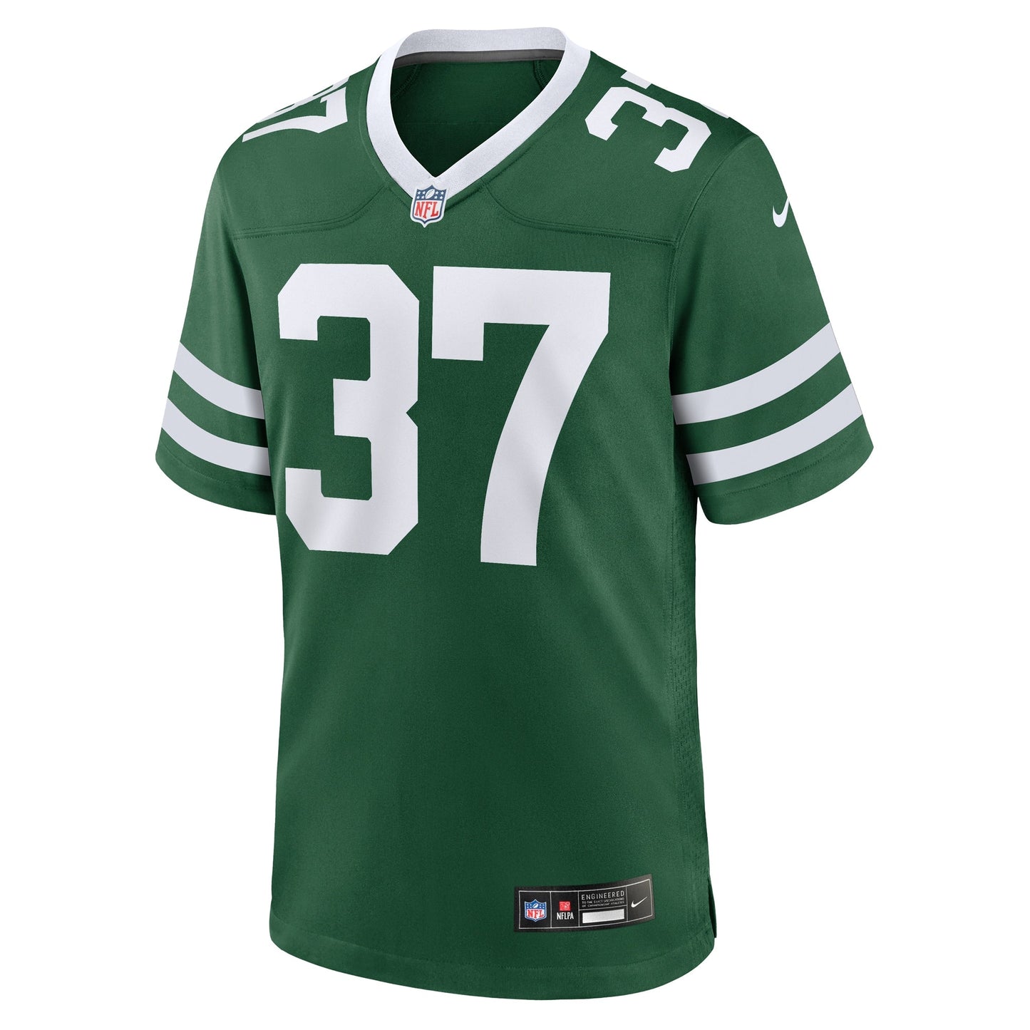 Qwan'tez Stiggers New York Jets Team Game Jersey - Legacy Green football jersey product view 2