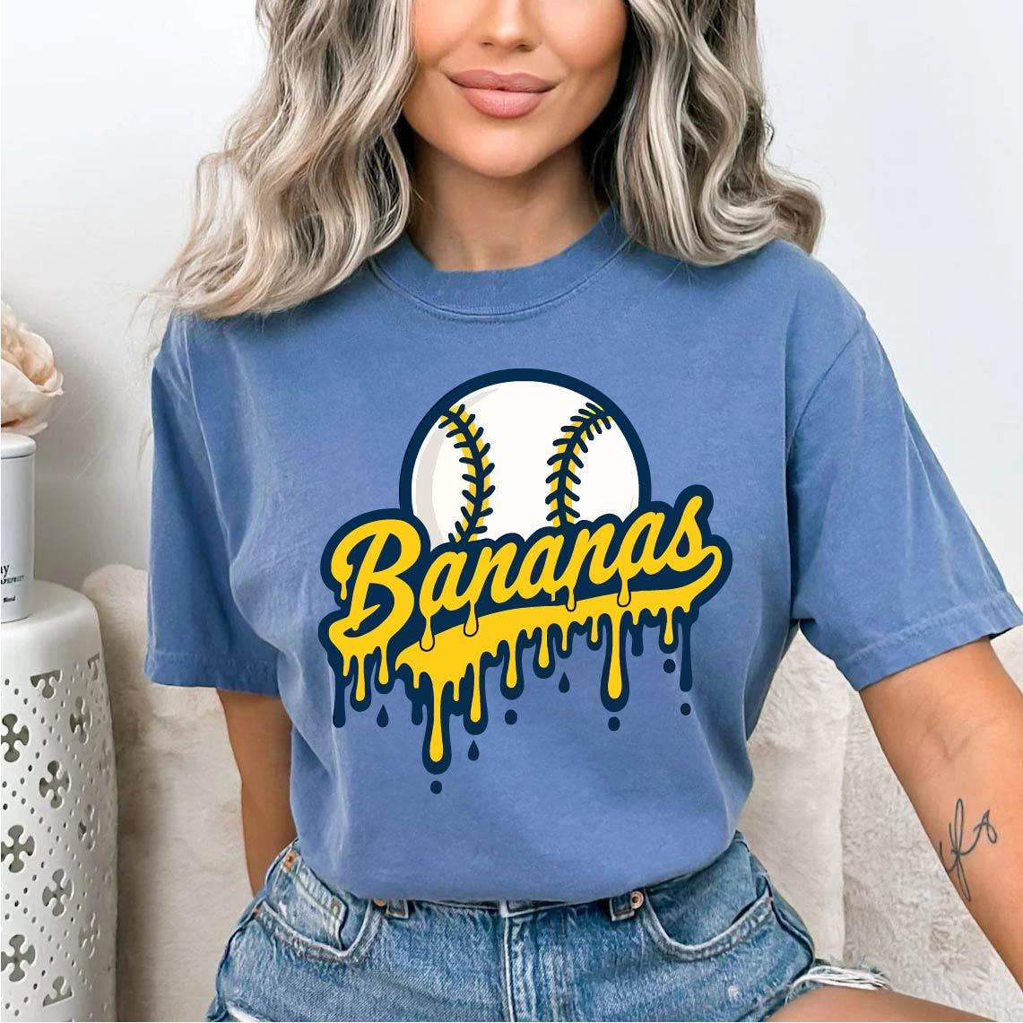 Banana Baseball Hip Hop Mascot T-Shirt Funny Sports Team Unisex T-shirt, Sweatshirt, Hoodie, Long Sleeve Tee - T-Shirt, Sweatshirt, Hoodie