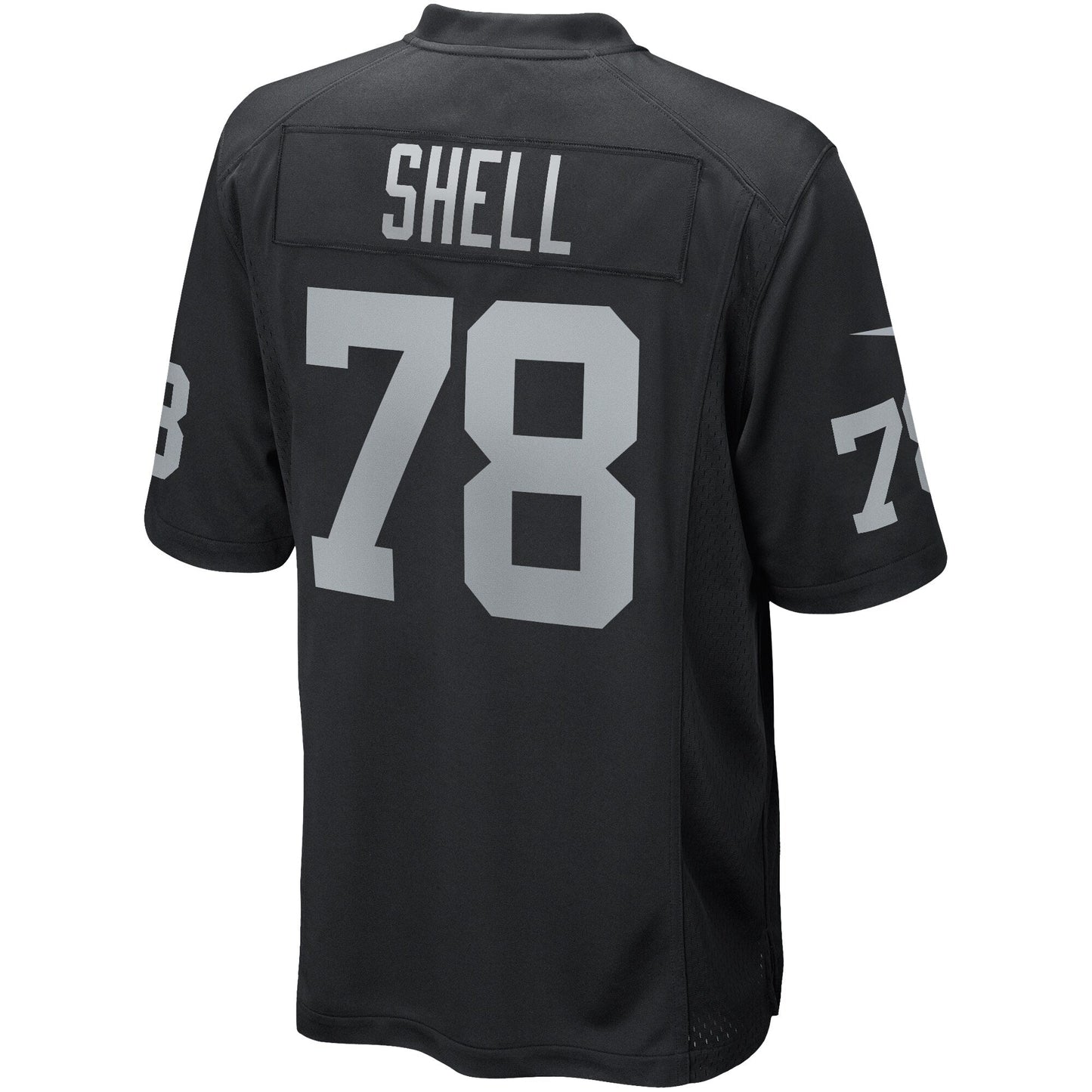 Art Shell Las Vegas Raiders Game Retired Jersey - Black football jersey product view 3