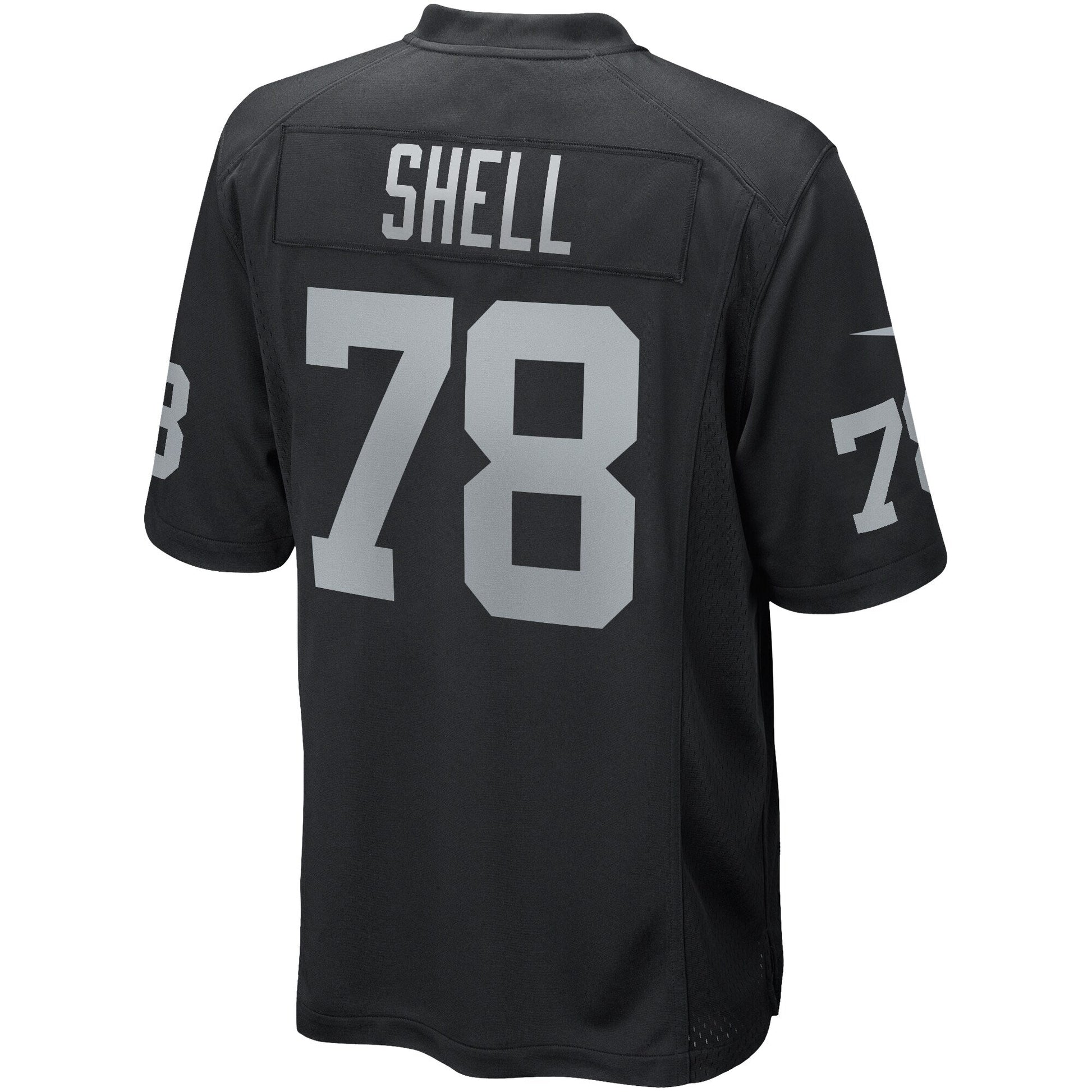 Art Shell Las Vegas Raiders Game Retired Jersey - Black football jersey product view 3