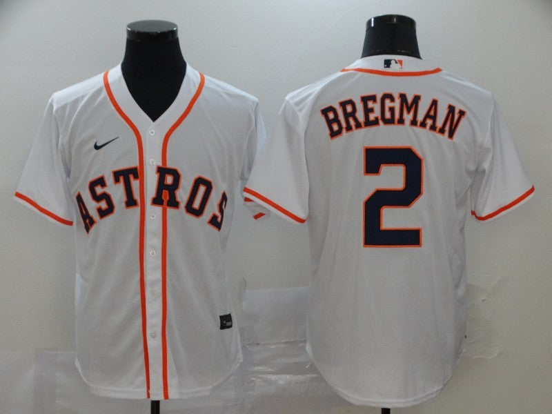 Men's Houston Astros Alex Bregman White Replica Baseball Jersey baseball jersey product view 1