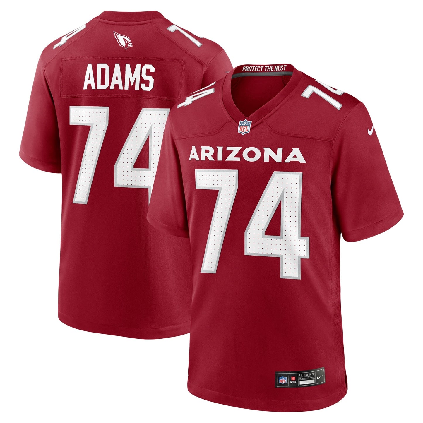 Isaiah Adams Arizona Cardinals Team Game Jersey - Cardinal football jersey product view 1