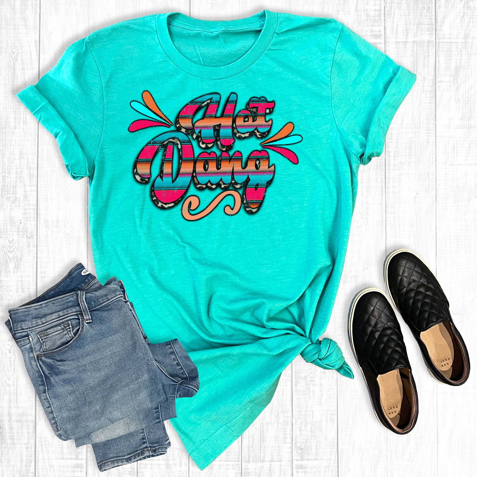 Hot Dang Graphic Print Unisex Tee | Printed In Texas Unisex T-shirt, Sweatshirt, Hoodie, Long Sleeve Tee - T-Shirt, Sweatshirt, Hoodie