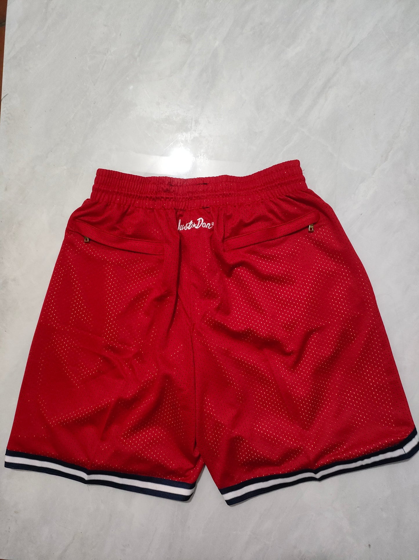 JUST DON USA TEAM Olympic Red Pocket Shorts sports jersey product view 2