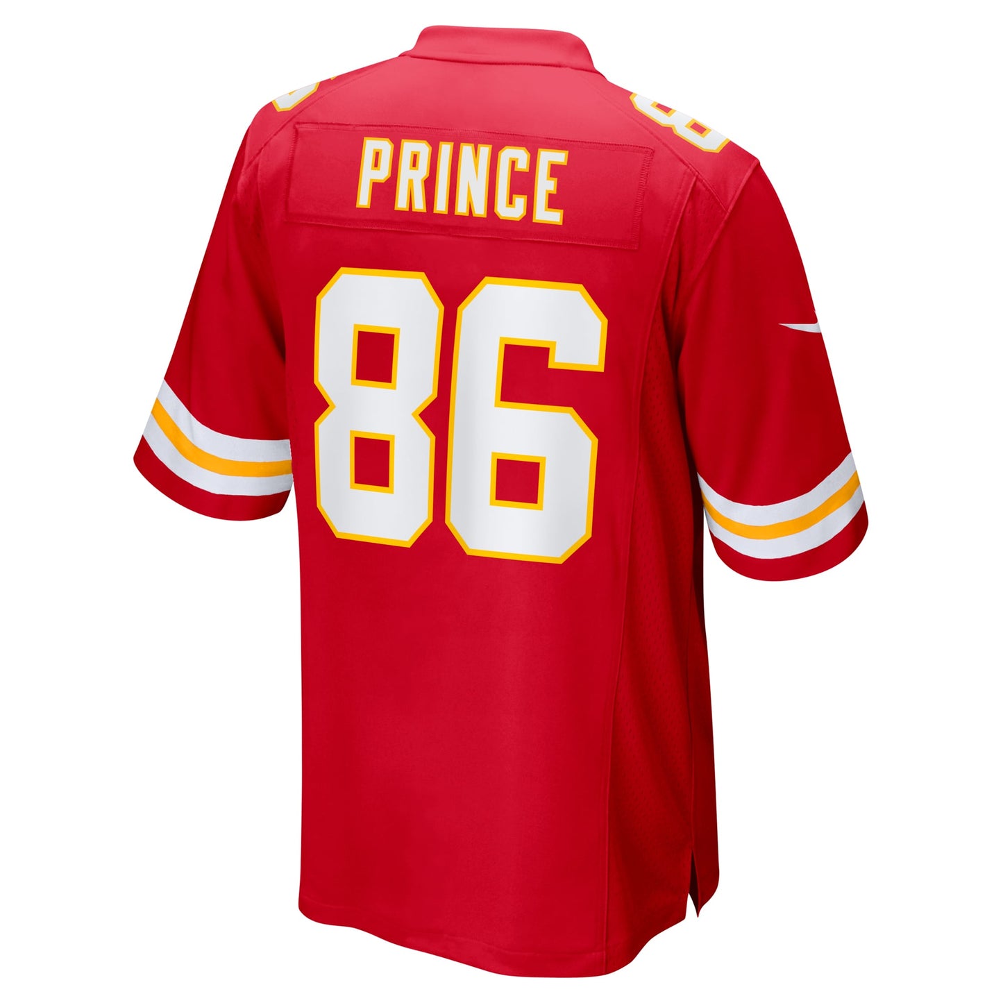 Gerrit Prince Kansas City Chiefs Team Game Jersey - Red football jersey product view 3