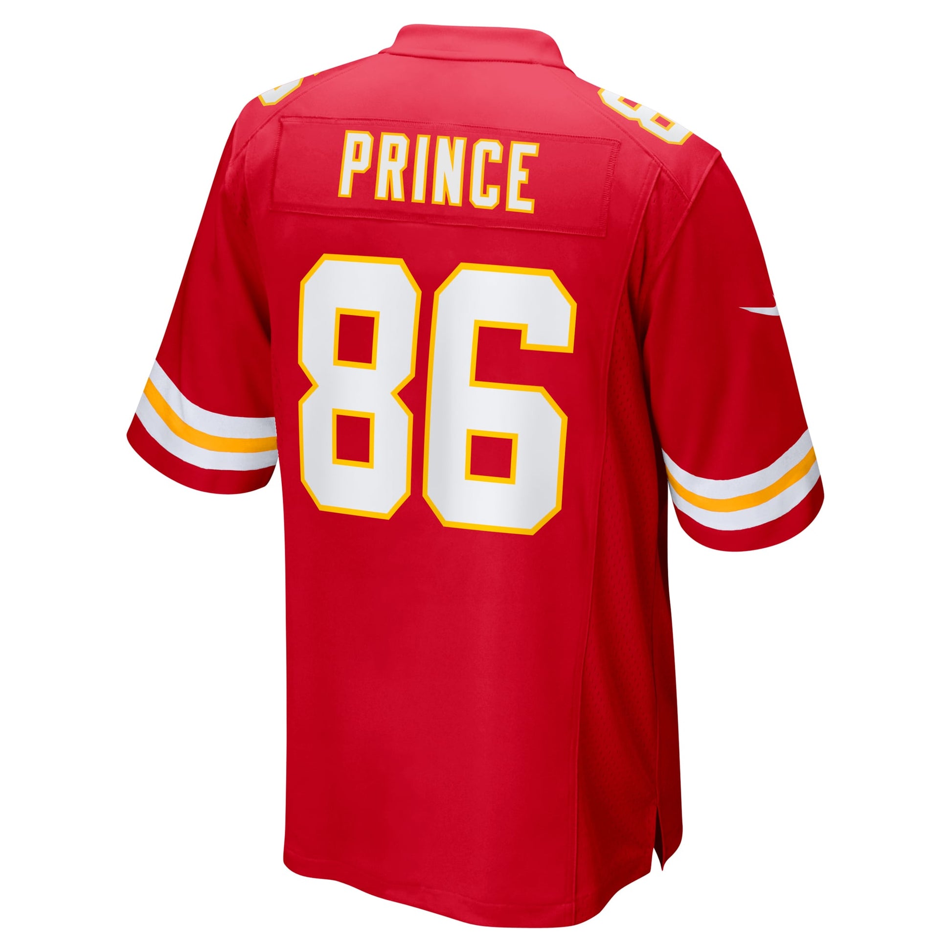 Gerrit Prince Kansas City Chiefs Team Game Jersey - Red football jersey product view 3