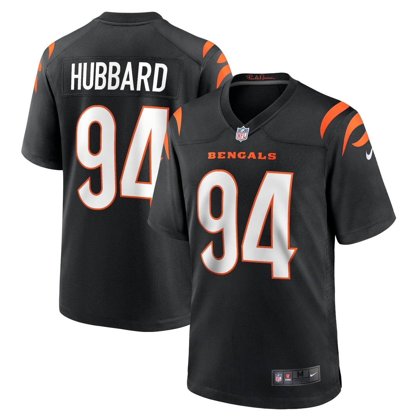 Sam Hubbard Cincinnati Bengals Game Jersey - Black football jersey product view 1