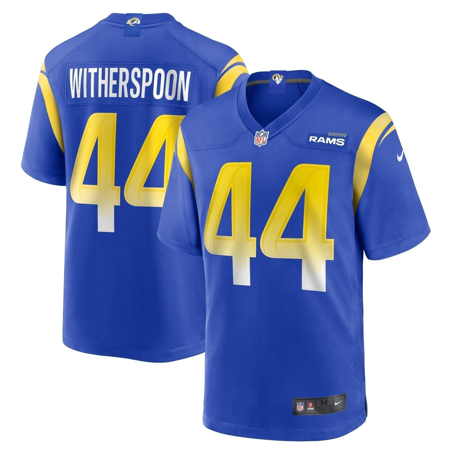 Ahkello Witherspoon Los Angeles Rams Game Jersey - Royal football jersey product view 1