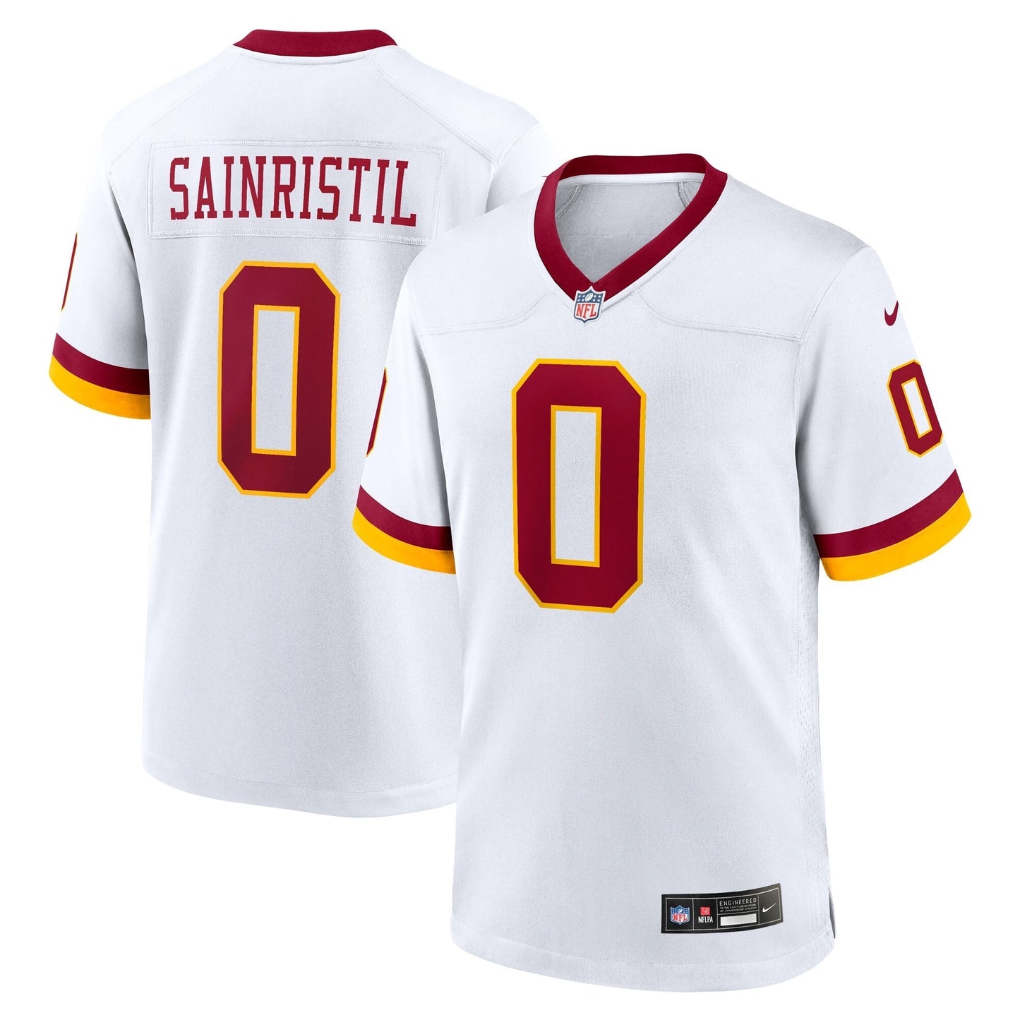 Washington Commanders Mike Sainristil White Game Super Bowl Era Jersey football jersey product view 1
